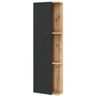 Planetmöbel LUX Seitenschrank 40 cm Gold Eiche / Anthrazit