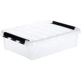 orthex Clipbox transparent/schwarz flach 8 l
