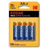 Kodak Max Alcalines (AA) LR6 Blister 4er
