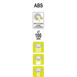Fala Handbrause, Duschbrause 100mm3 Funktionen