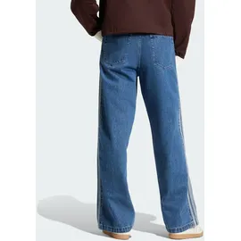 adidas Originals Denim Firebird Hose - Medium Blue Denim - 32"