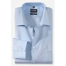 Olymp Herren Hemd blau blau, NOS