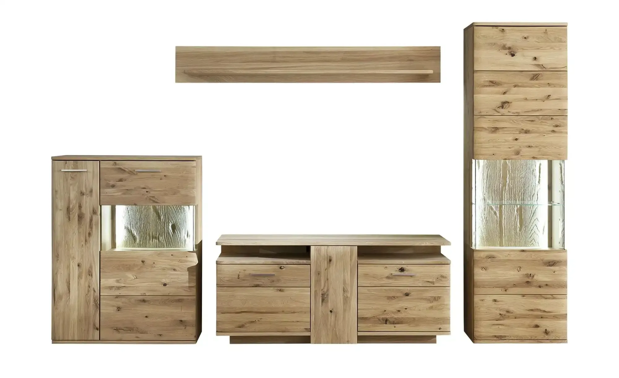 Woodford Wohnwand  Astoria , holzfarben , Maße (cm): B: 300 H: 208 T: 45.0