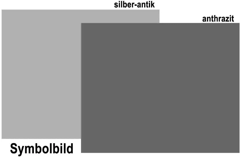Stahlplatte Rechteckig / Kanten abgerundet -  40 / silber-antik / 30