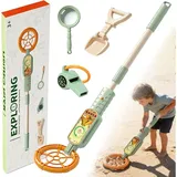 Metalldetektor Für Kinder, Tragbarer Metalldetektor Für Kinder, Mit Akustischem Signal, Einstellbar Von 60 Bis 80 Cm, Für Die Erkundung Im Freien