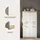 WELLTIME SIENA Midischrank 74 x 141 x 31 cm Braun/Weiß