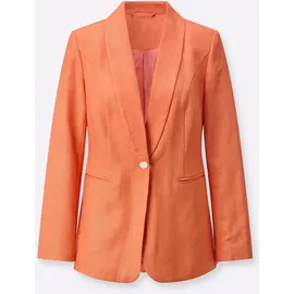 CREATION L Leinen-Mix-Blazer in papaya | Gr.: 40