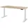 Assmann Electronic ASSMANN Schreibtisch Eiche Artisan, Weiß, Metall, 160x121x70 cm, Arbeitszimmer, Schreibtische, Bürotische