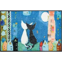 Wash+Dry Romance 50 x 75 cm Blau/Mehrfarbig