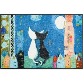 Wash+Dry Romance 50 x 75 cm Blau/Mehrfarbig