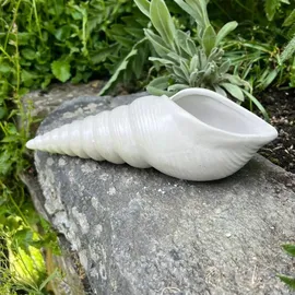 ZGM Betonfigur Muschel - längliche Muschelfigur mit viel Charme und Charakter