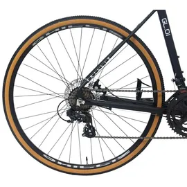 chilliz Gravelbike 28 Zoll GL.01 schwarz-matt Rahmenhöhe 54 cm Damen Herren 14 Gänge mech. Scheibenbremse - Schwarz