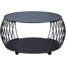 M2 Kollektion Couchtisch Shanghai 2 Grau 80 x 46 x 80 cm