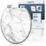 Schütte WC-Sitz Marmor Stone Grau