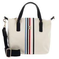 Tommy Hilfiger Poppy SMALL Tote Corp AW0AW15986 Tragetasche, Beige (Calico)