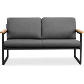 konsimo® TRIBO Loungesofa grau/schwarz