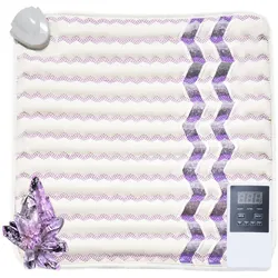 VEVOR Infrarot Wärmepad Amethyst-Edelsteine Therapiematte negative Ionen 46x46cm