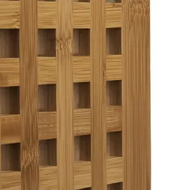 Relaxdays Untersetzer 2er Set Bambus, Topfuntersetzer für Töpfe, Pfannen, Teller, HBT ca. 4 x 20 x 20 cm, natur