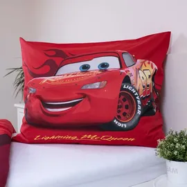 Jerry Fabrics Cars Baumwolle Rot 140 x 200 cm + 70 x 90 cm