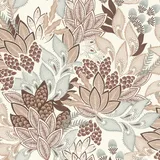 Rasch Textil Rasch Vliestapete Blumen (Hellbeige, Floral, 10,05 x 0,53 m