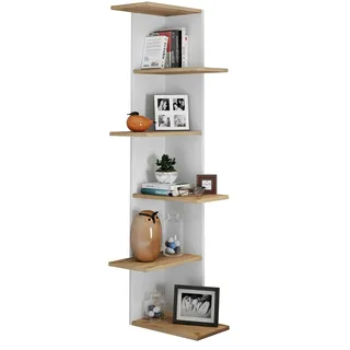VCM Holzregal hängend platzsparendes Regal Balos XL
