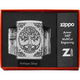 Zippo Antik Armor Case Lebensbaum