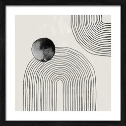 Gerahmtes Bild STONE CIRCLES I - bunt