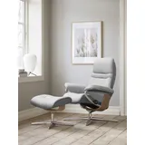 Stressless Stressless® Relaxsessel »Sunrise«, mit Cross Base, Größe S, M & L, Holzakzent Eiche, grau