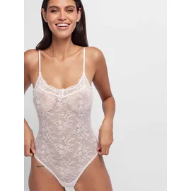 DORINA Stringbody "Origins", Damen, Gr. L, N-Gr, beige (ivory), Spitze, Obermaterial: 85% Polyamid, 15% Elasthan, körpernah, Bodys Stringbody, durchgehende Spitze, ohne Bügel, nicht wattiert