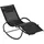 Outsunny Gartenliege 155 x 61 x 88 cm Schwarz