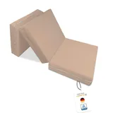 joyfill Klappmatratze - die Beste Faltmatratze aus Qualitätsschaumstoff (517 Cappuccino)