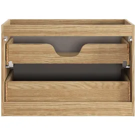 Badplaats Waschbeckenunterschrank Ocean 2 Schubladen 80 x 59 cm Beige