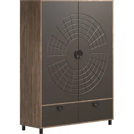 Home Affaire Highboard Fusion 120 x 42 x 163 cm Braun