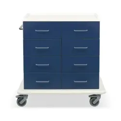 ETERNASOLID MULTICART Multifunktionswagen T 23 mit 8 Schubladen 92704-BL , Farbe: blau