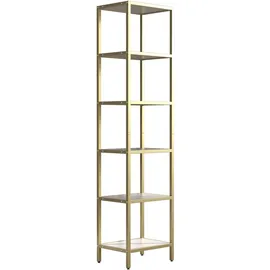 VCM Standvitrine Vinali M 40 x 30 x 165 cm Gold