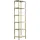 VCM Standvitrine Vinali M 40 x 30 x 165 cm Gold