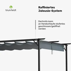 Blumfeldt Pergola 3 x 4 m Dunkelgrau