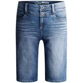 Soccx Damen, Jeans, Bermuda HA:NNI regular fit, Ocean Blue, 32 - 32W