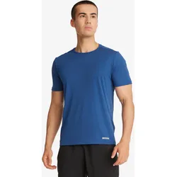 Laufshirt kurzarm Herren atmungsaktiv - KIPRUN 100 Dry blau XL