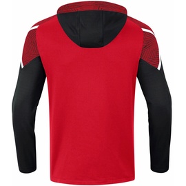 Jako Herren Kapuzensweatshirt Performance, Rot/Schwarz, S