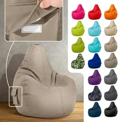 Green Bean© Sitzsack mit Rückenlehne "Cozy" 80x70x90cm - Gaming Chair mit 230L Füllung - Bean Bag Lounge Chair Sitzhocker Taupe