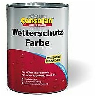 Consolan Wetterschutz-Farbe Profi - 10 Liter  Schwarz