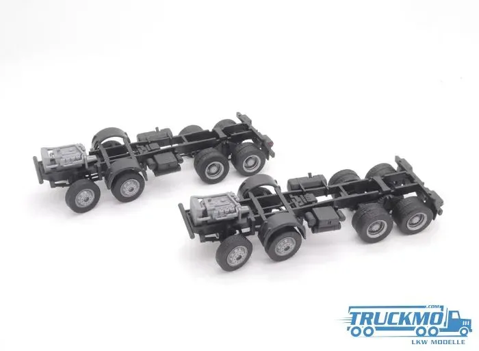 Elbe-Modell Mercedes Benz SK 8x8 Chassis 2 Stk. als Bausatz schwarz EM0380