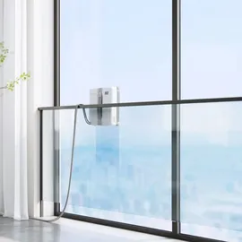 Ecovacs WINBOT Mini Fensterputzroboter, kompaktes Design, Doppel-Düsen mit Ultraschall-Zerstäubung, 9-Stufen-Schutzsystem, intelligente Pfadplanung, 3 Reinigungsmodi, Anti-Rutsch-System, Grau