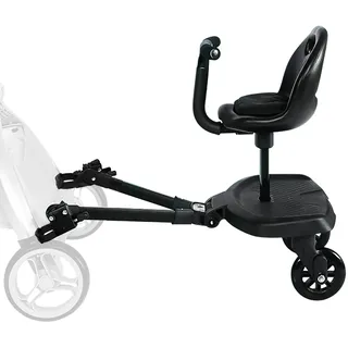Trittbrett für Kinderwagen Universal, Vihir Buggy Board mit Sitz, Kiddy Board für alle Kinderwagen, Buggyboard für Geschwister, Kinderwagen Zubehör Für Kinder Von 2-6 Jahren
