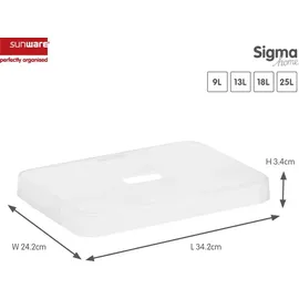 SUNWARE Sigma Home Aufbewahrungsbox 24,2 x 34,2 cm 13-tlg. transparent