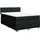 vidaXL Boxspringbett 160 x 200 cm Schwarz