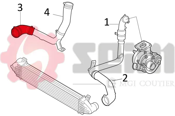 SEIM Ladeluftschlauch 981269 für Ford