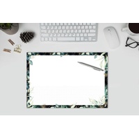 Sigel Schreibtischunterlage Glamorous Leaves weiß/bunt 30 Blatt