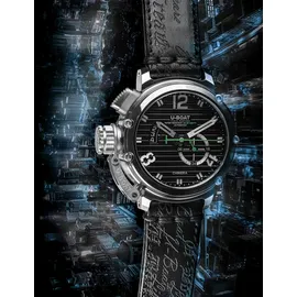 U-Boat 9605 Herrenuhr Chimera 46mm SS schwarz Automatik 10ATM